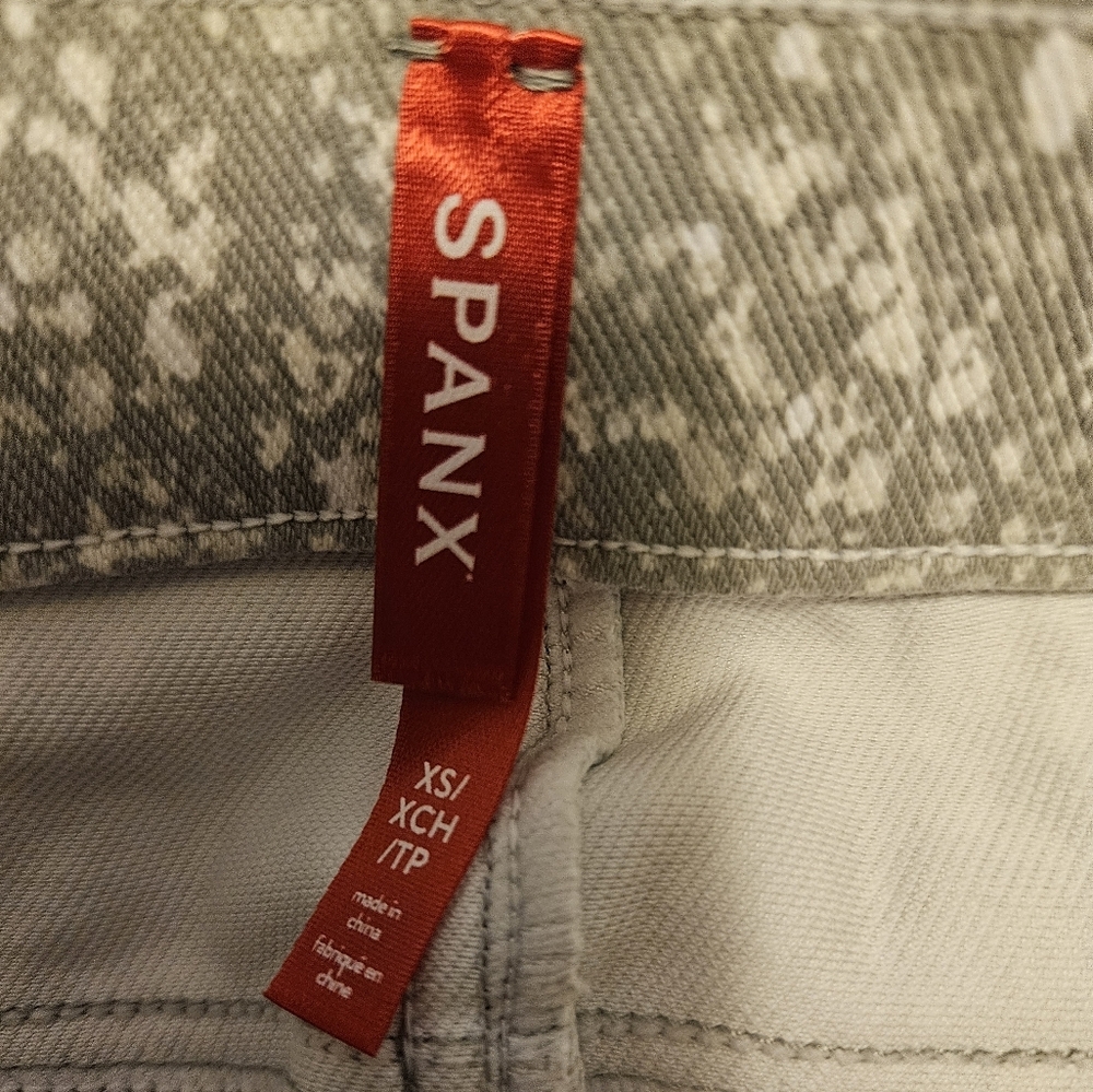 Spanx Jean-Ish Ankle Leggings in Speckled Gray size XS - Picture 6 of 8